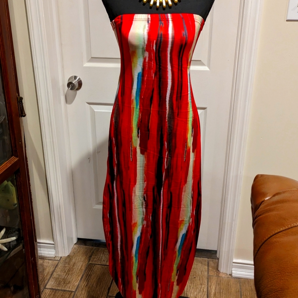 Multi-color maxi dress